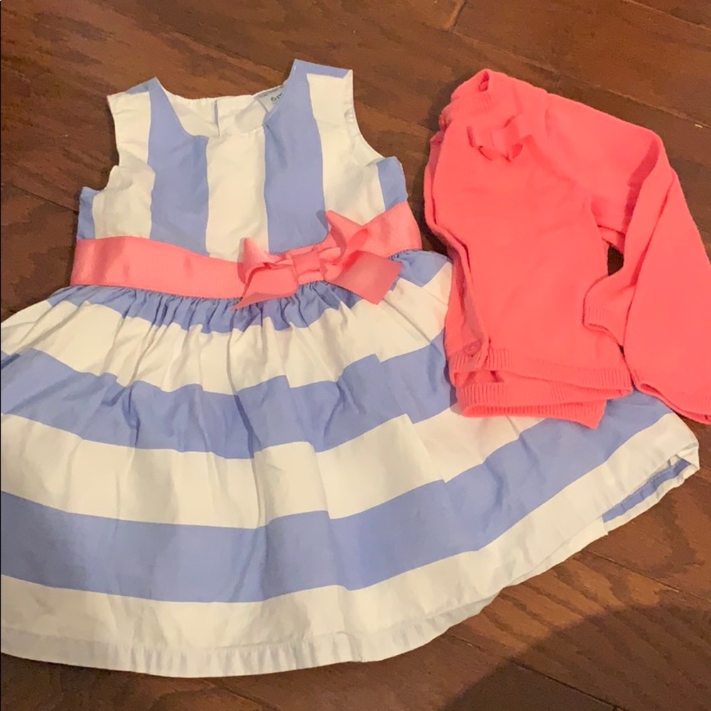 Carters Formal Dress & Sweater Set 6m